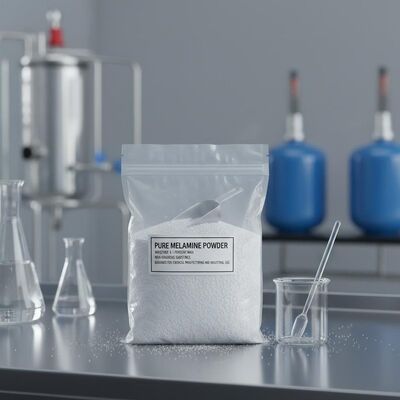 Υγρασία 0,1 τοις εκατό Μέγιστη Καθαρή Μελαμίνη σε Σκόνη Μη επικίνδυνη ουσία Σχεδιασμένη για Χημική Παραγωγή και Βιομηχανική χρήση