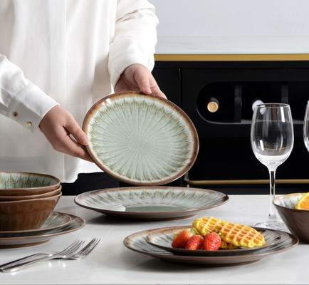 Πλάκες για πάρτι και μπολ 12pc μελαμίνη σκεύη για δείπνο