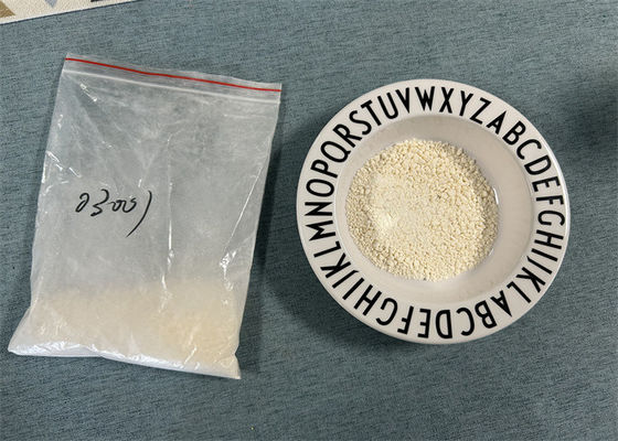 Χρώμα λευκή μελαμίνη σκόνη για τομόσφαιρα C3h6n6 κόκκοι χαμηλή περιεκτικότητα σε στάχτες