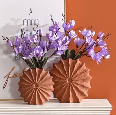 Κεραμικό βάζο για την οικιακή διακόσμηση Σετ 2, βάζο τερακότας, βάζα για λουλούδια, στεγασμένο βάζο λουλουδιών, βάζο κοπής λουλουδιών, φθινοπωρινή διακόσμηση