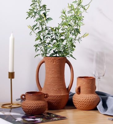 Διακόσμηση αγροκτήματος με ανθεκτικό σε λεκέ σκανδιναβικό κεραμικό βάζο