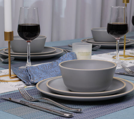 Gufaith 4 Μελαμίνη Εγκατάσταση Δείπνο Πλάκες Και Κούπες 12 PCs